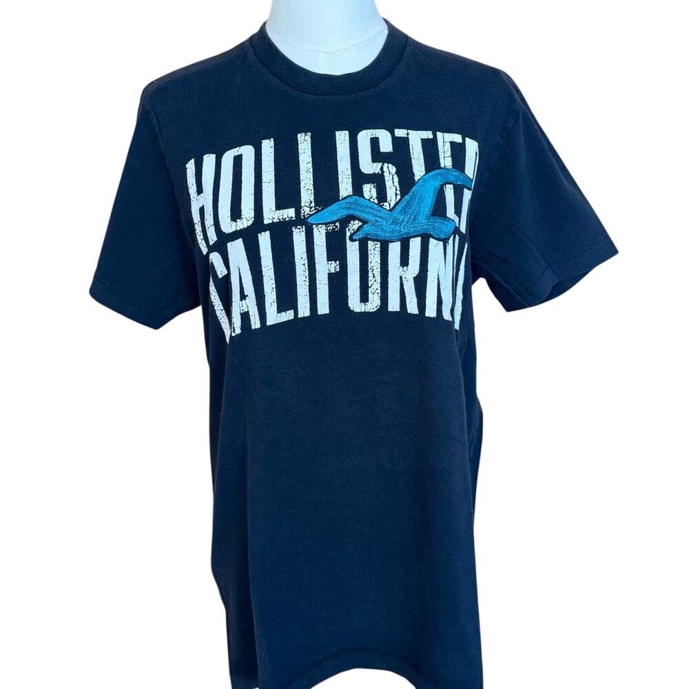 Vintage Hollister California Dark Blue Seagull Graphic T-Shirt Men’s Large 2000s